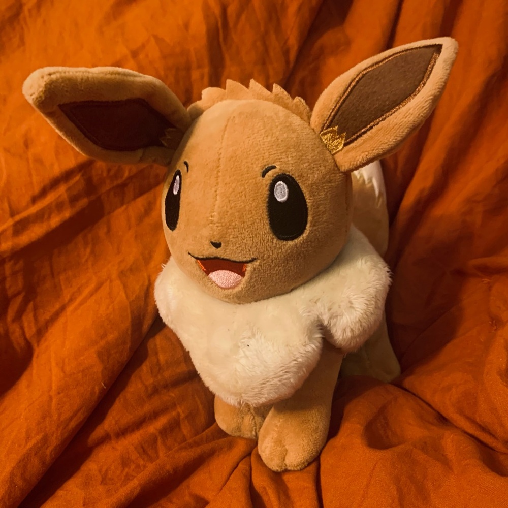 Official Pokémon Eevee 8" Plush - Authentic Licensed Stuffed Animal - New